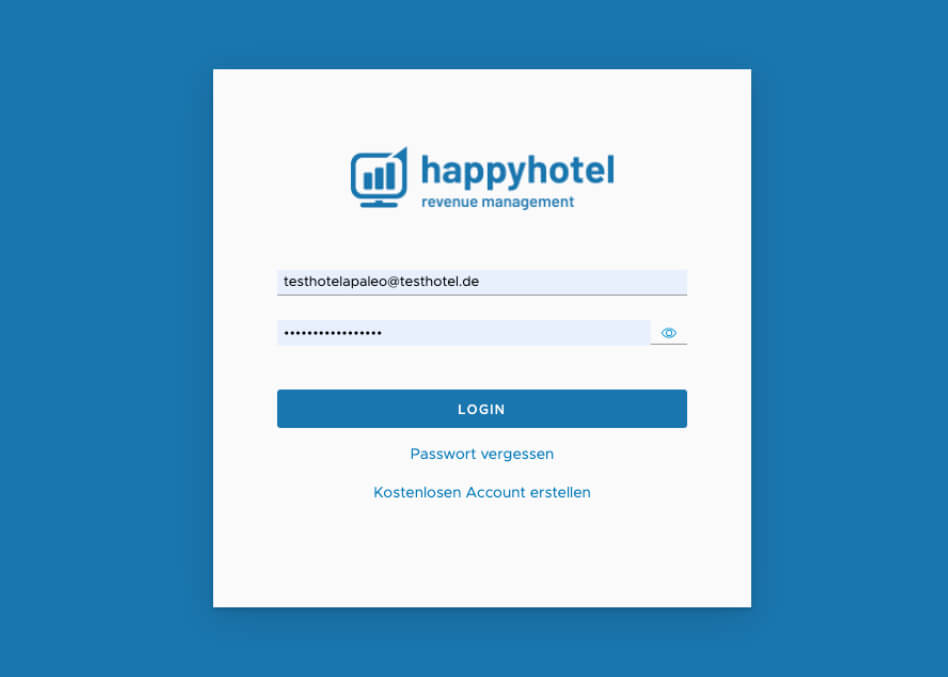 happyhotel login with apaleo