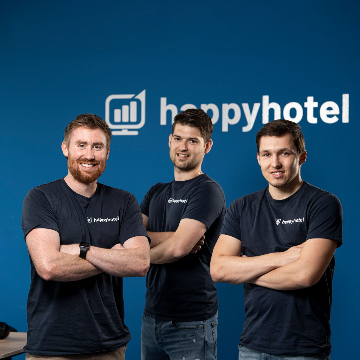 The founding team of happyhotel 